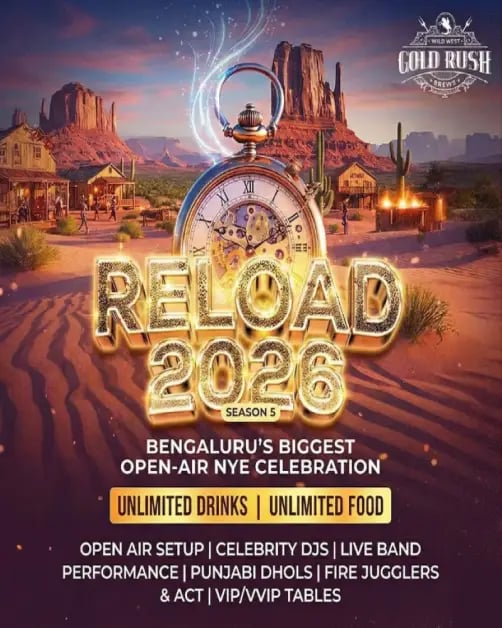 Reload 2026 - Bengaluru's Biggest Open Air NYE Celebration 1