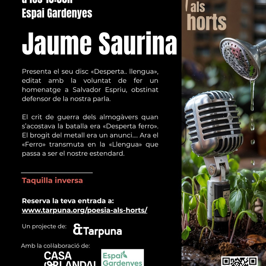 Poesia als horts: Jaume Saurina