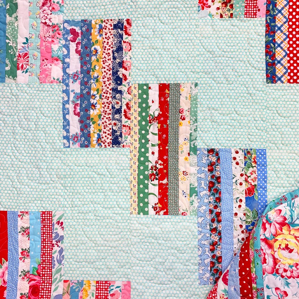 Easy Strip Pieced Quilt (1 of 2) 1