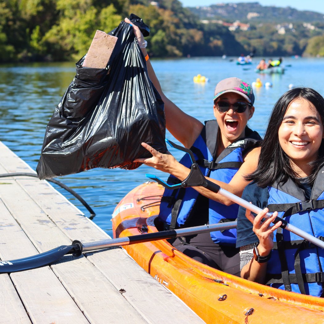 Kayak Trash Cleanup on Lady Bird Lake 3