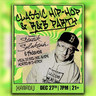 CLASSIC HIP-HOP & R&B Party ft. Statik Selektah & friends (skate) 1