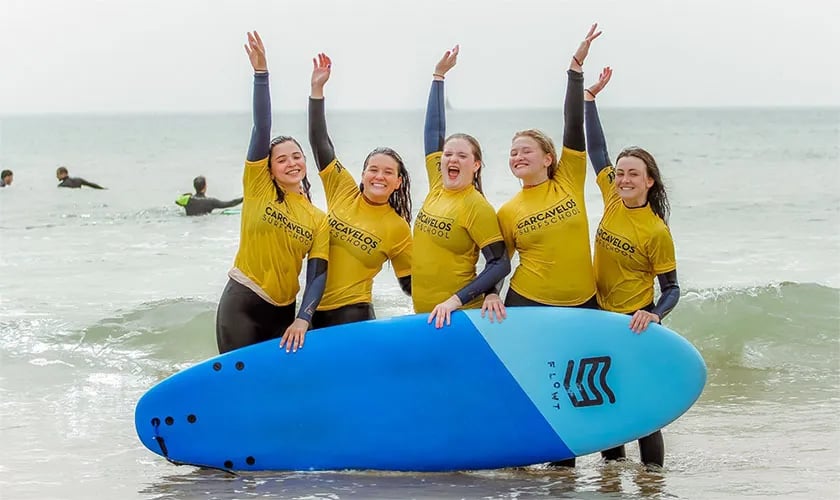 Beginner Surf Lesson at Carcavelos Beach 1