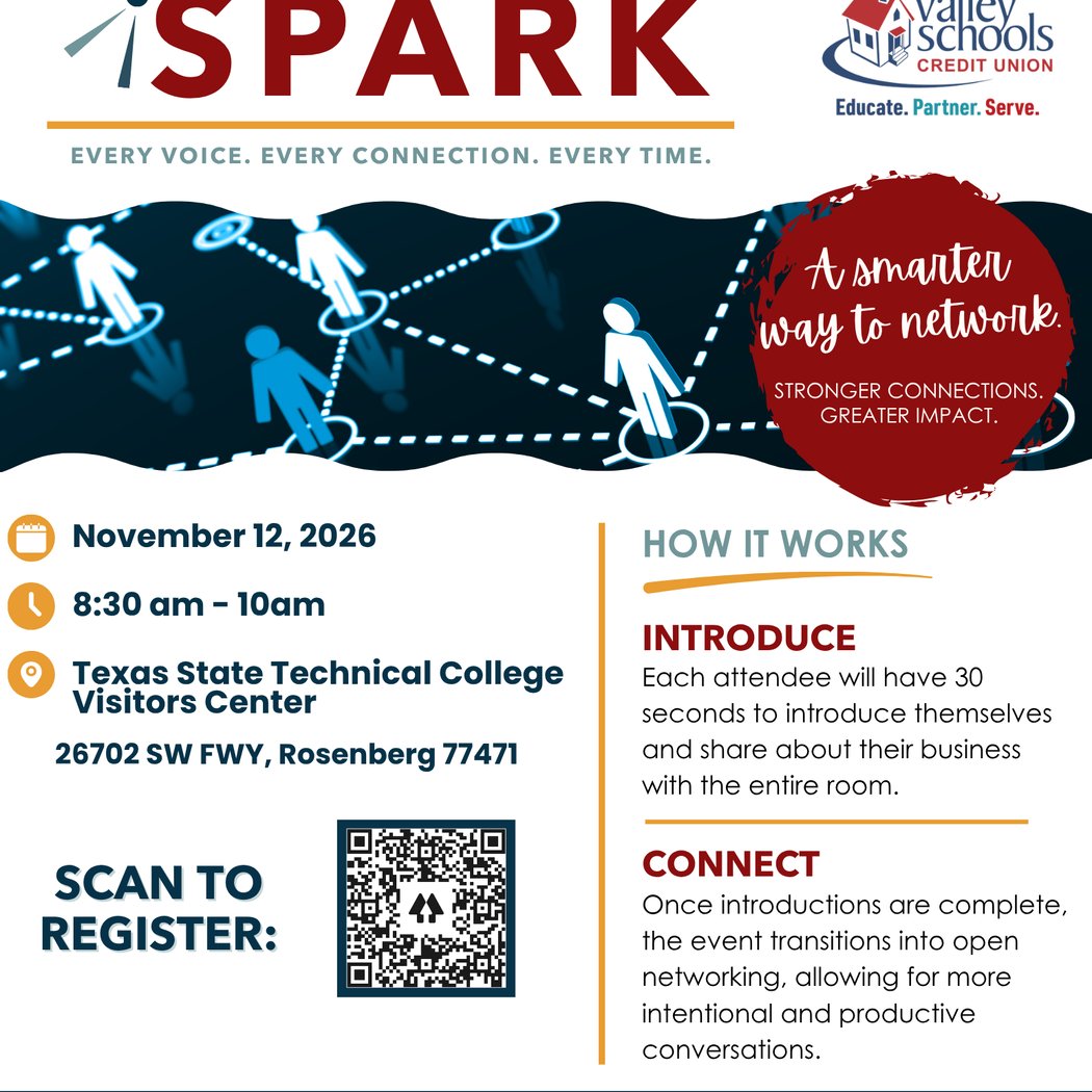 NETWORK SPARK Presented by Brazos Valley Credit Union 1