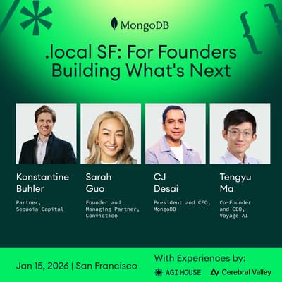 MongoDB.local SF: For Founders Building What’s Next 1