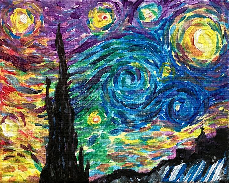 Rainbow Starry Night 1