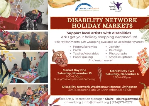 Disability Network Holiday Markets 1