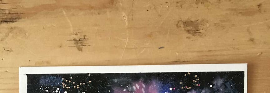 Beginner's Watercolor: Galaxy and Night Sky 1