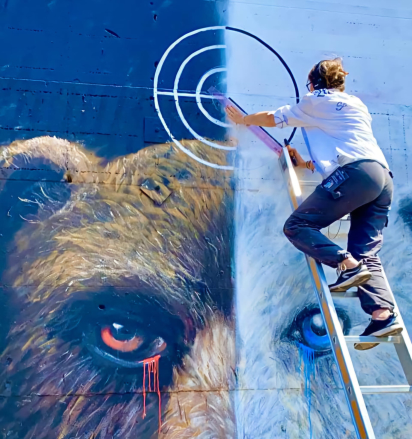 Jam d'art urbain : le collectif Les Bombasphères 3