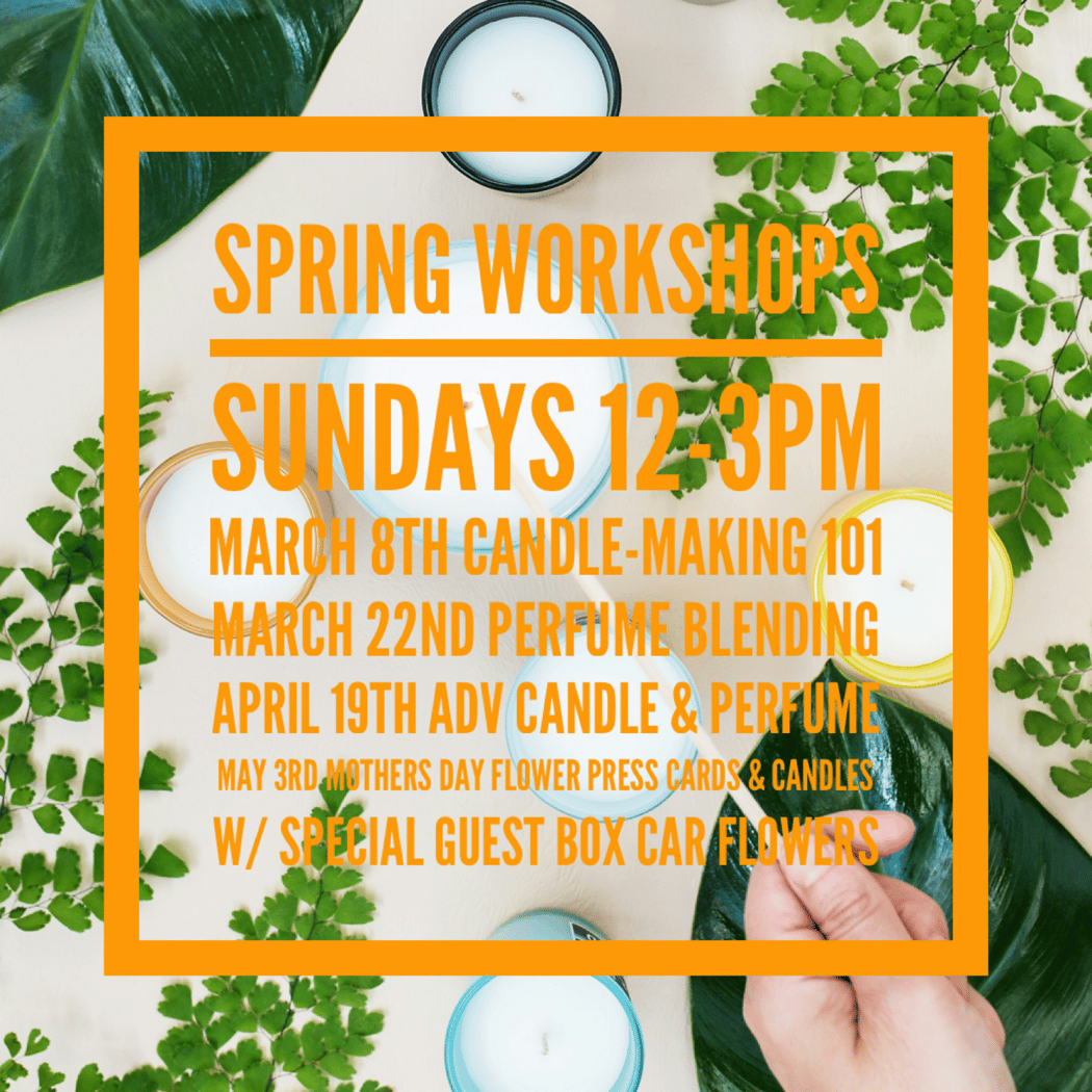 Scent 101 Beginner Candle Making & Intro to Fragrance Workshop 1