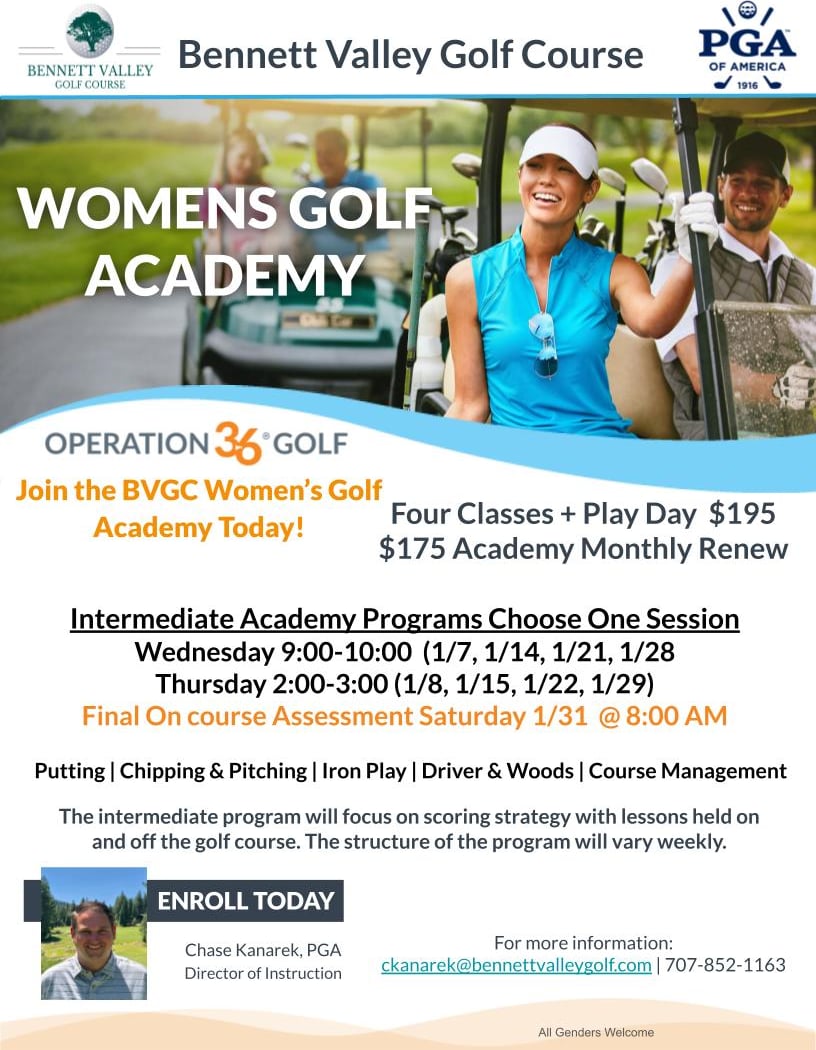 Women’s Golf Academy Intermediate Class 1