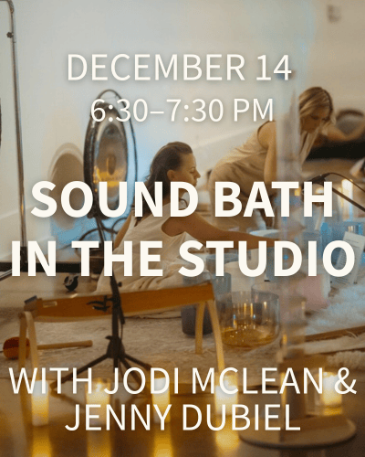 Seasonal Sound Bath in the Studio 1