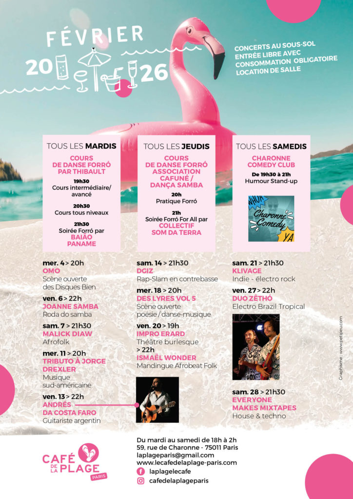Programmation musicale février 2026 1