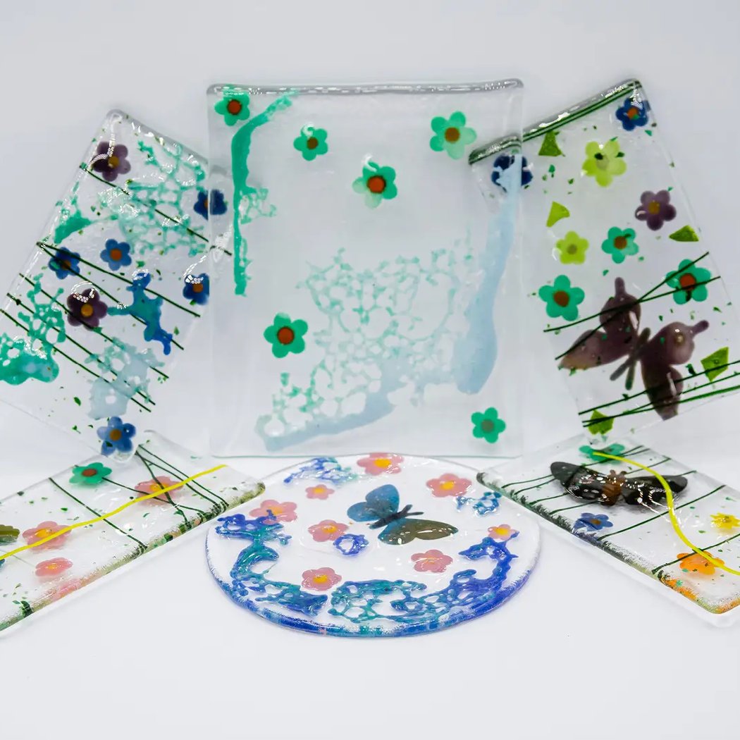 Gather & Make: Fused Glass Suncatcher & Garden Scene