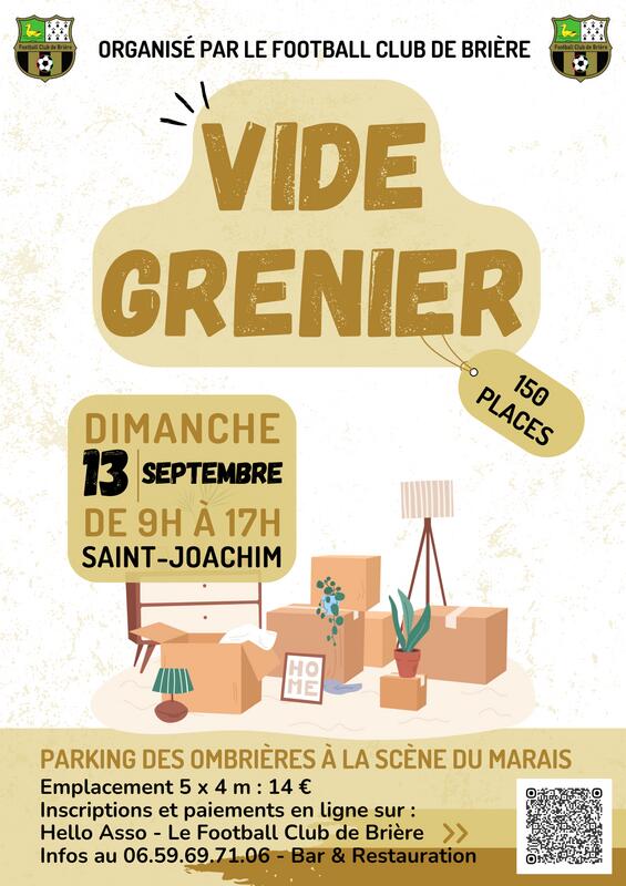 Vide grenier fcb - football club de briere 1