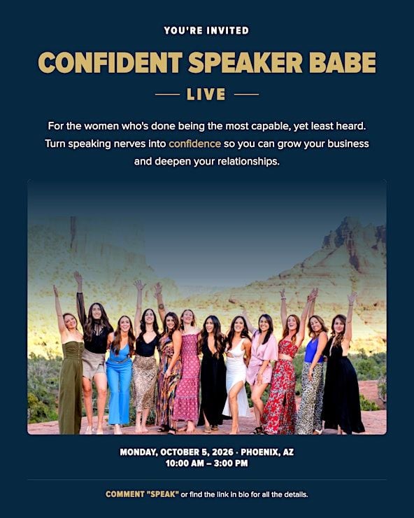 Confident Speaker Babe In Person Event 3