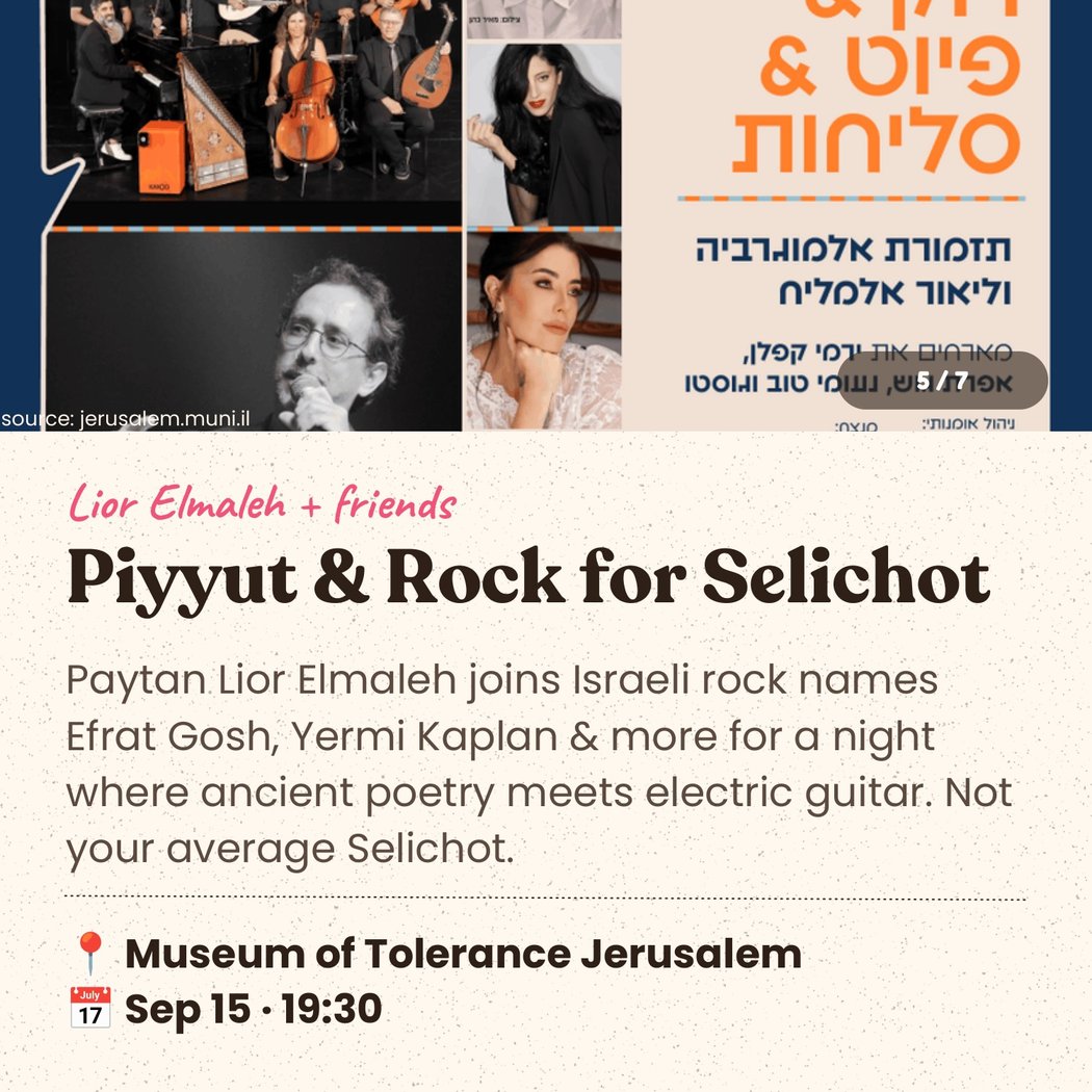 Piyyuut & Rock for Selichot