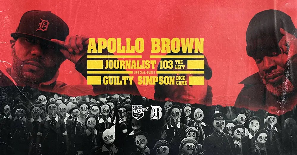 APOLLO BROWN & JOURNALIST 103 (THE LEFT) + Guilty Simpson 1