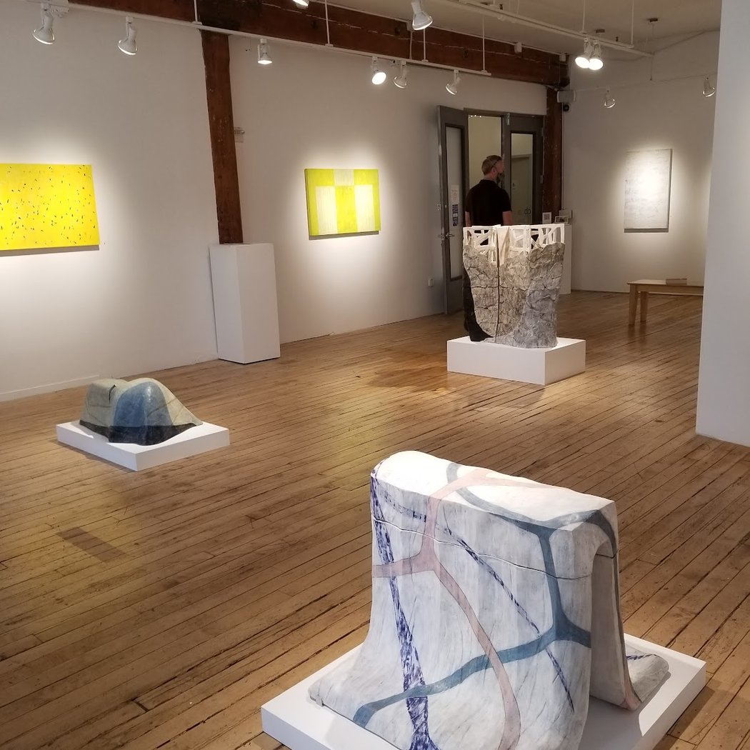 Forms and Fields: Andree Brown, Marilyn Church, Veronica Lawler | Beautiful Collision: Stephen Cimini, Christopher Skura | On the Wall: Joy Nagy - Tree Line 2