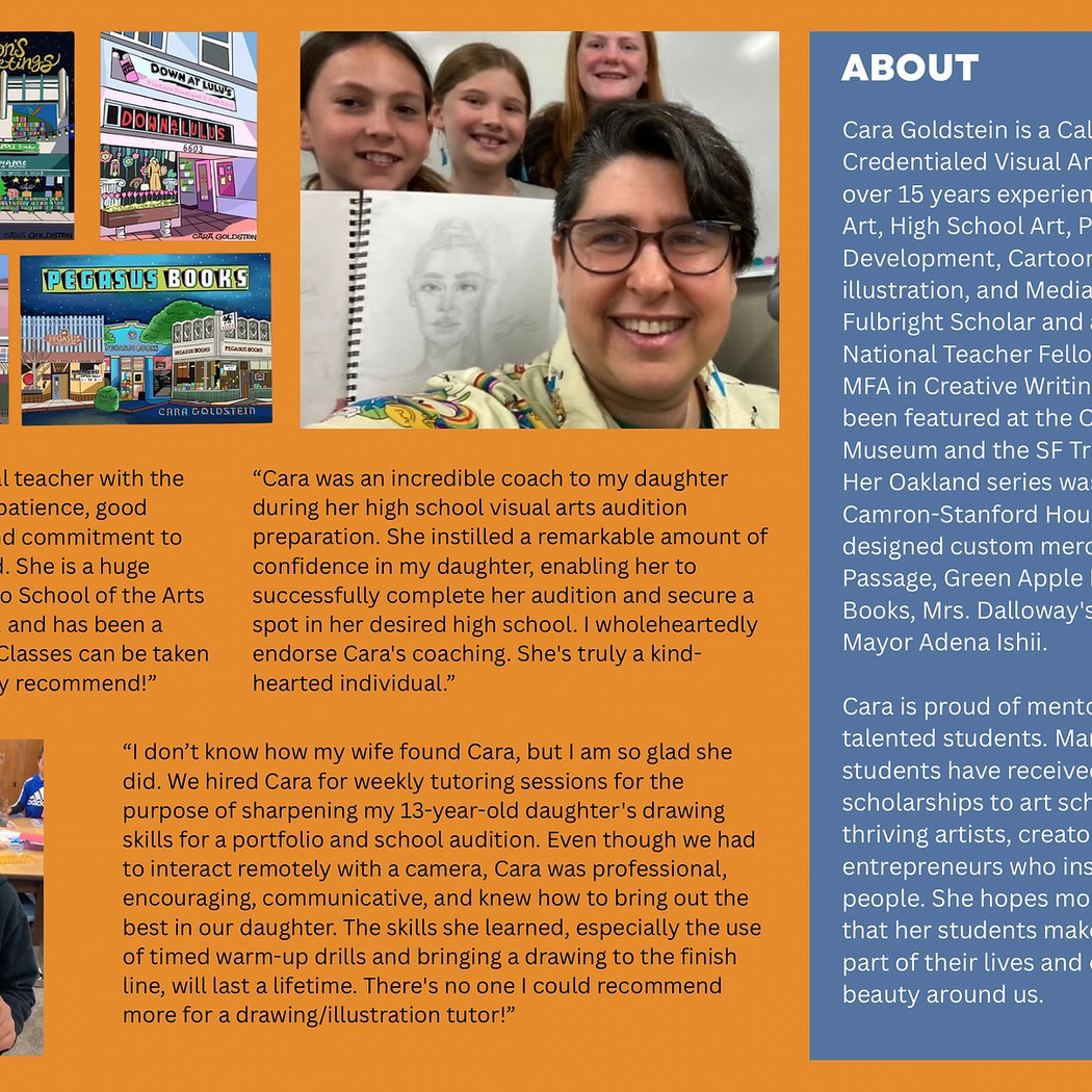 Art Portfolio/ 4 weekly classes With Cara Goldstein 2