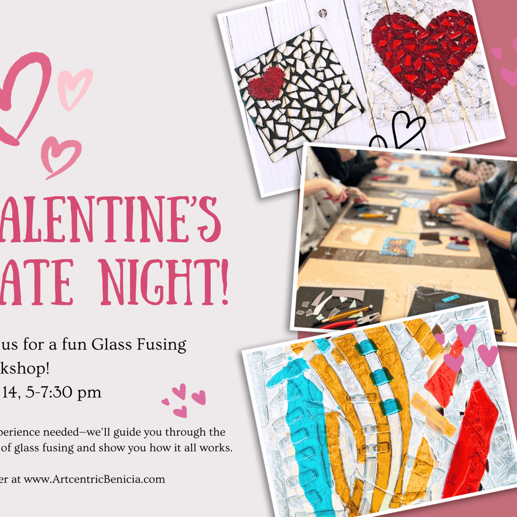 Glass Fusing 'Valentines' Date Night 1