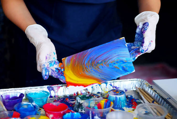 Date Night at Hawaii Fluid Art 1