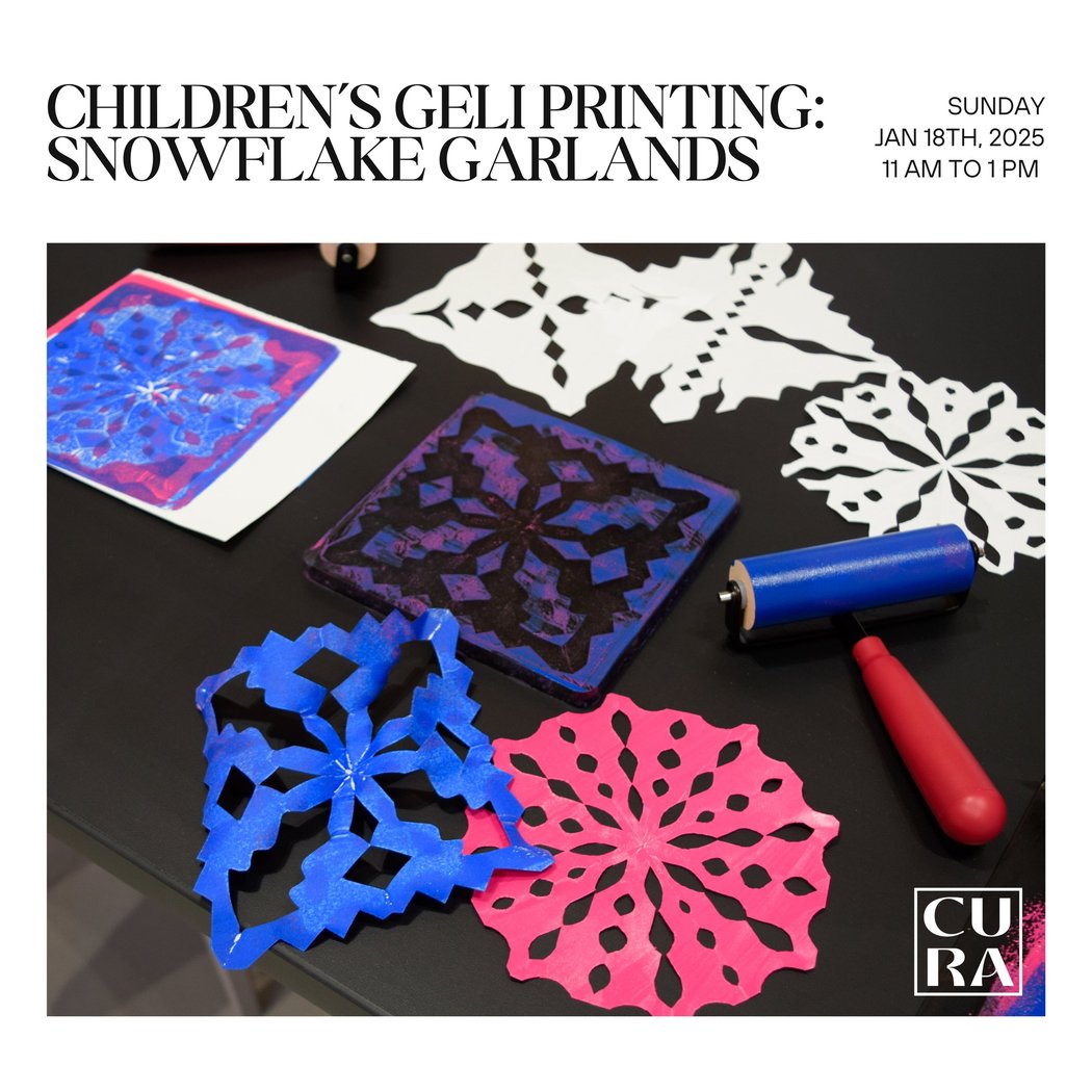 Children's Geli Printing: Snowflake Garlands 1
