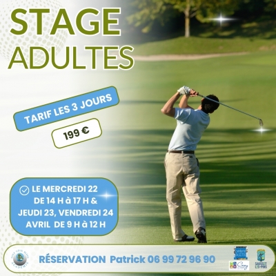 Stage de Golf Adultes 1