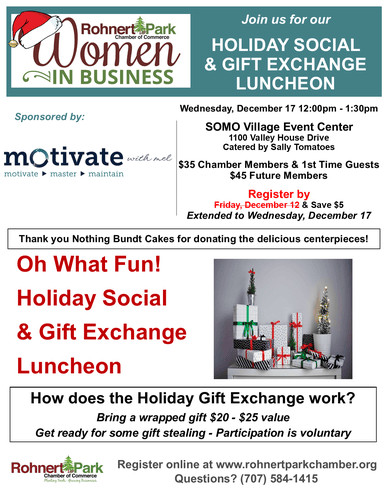 Women in Business Holiday Social & Gift Exchange Luncheon 1