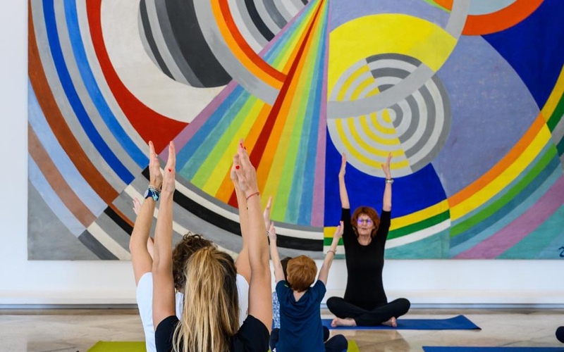 Yoga in a Museum 1