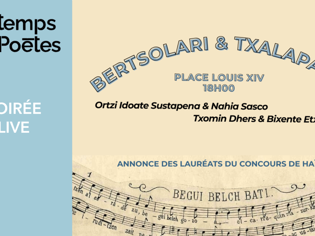 Printemps des Poètes 2026 : Soirée live : Bertsolari & Txalaparta 1