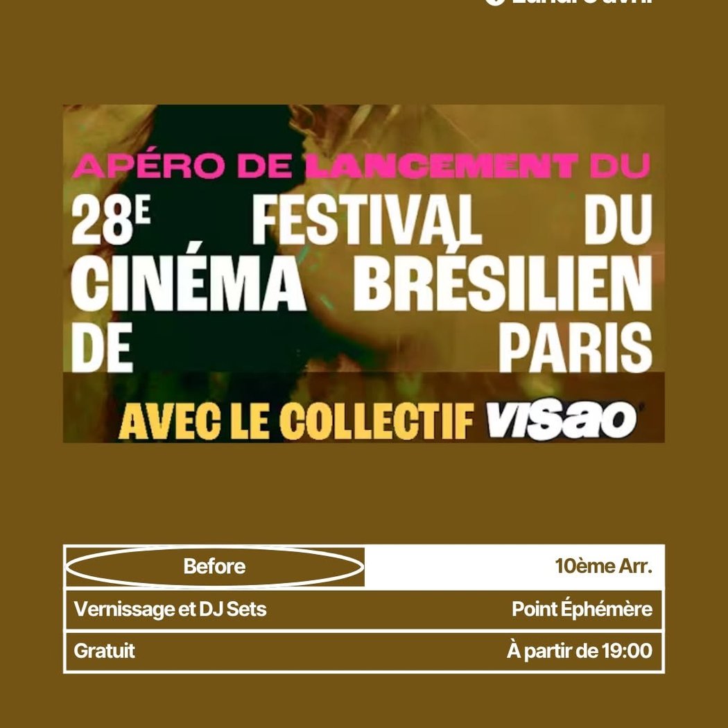 Apéro de lancement du 28e Festival du Cinéma Brésilien de Paris 1