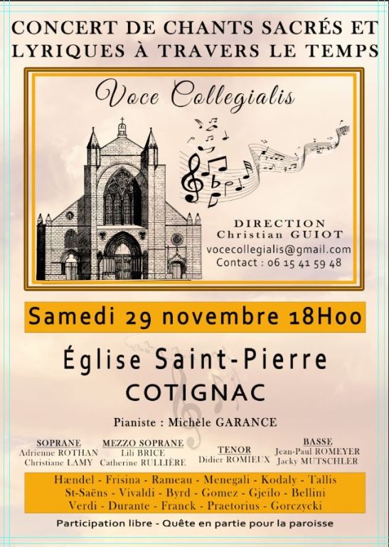 Chants sacrés et lyriques à travers le temps 1