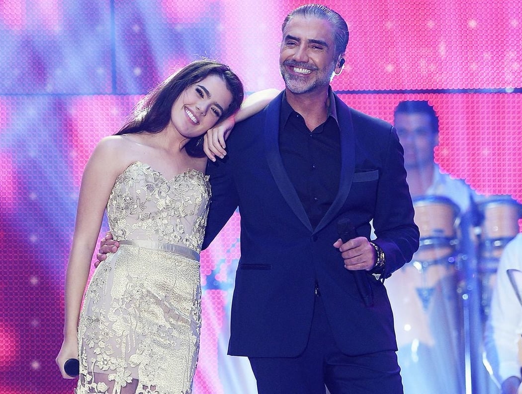 Alejandro Fernandez with Camila Fernandez