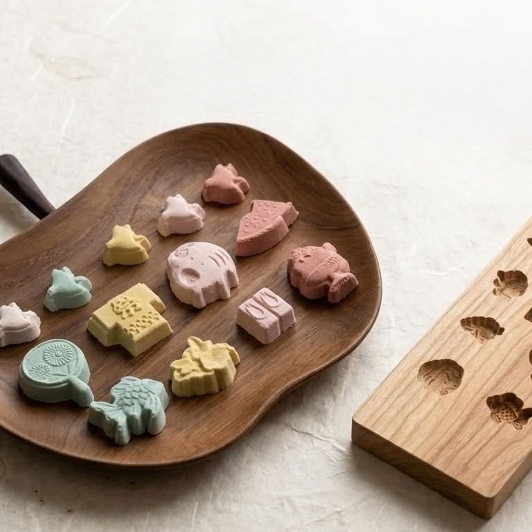 Wasanbon Wagashi: Japanese Pressed-Sugar Confectionery
