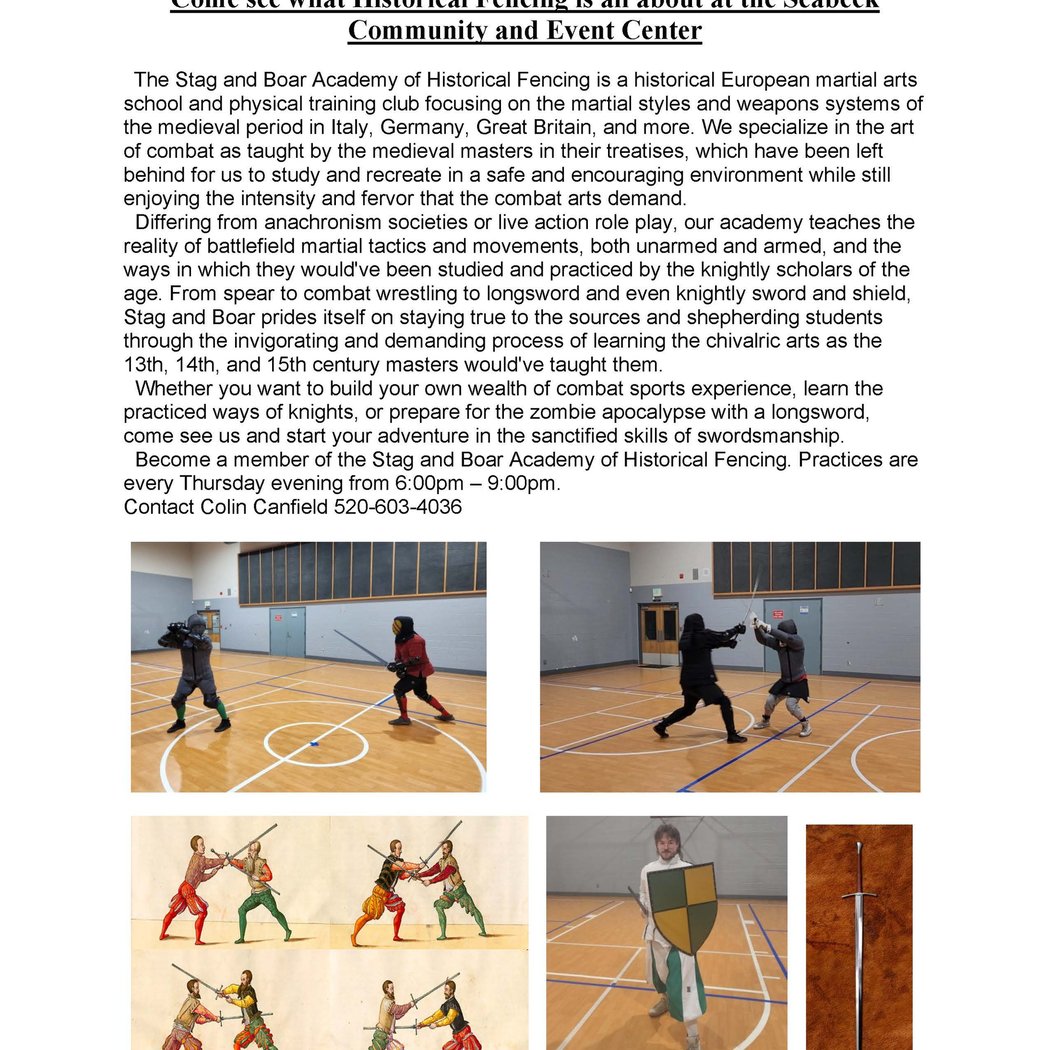 Stag and Boar Fencing Group Practice