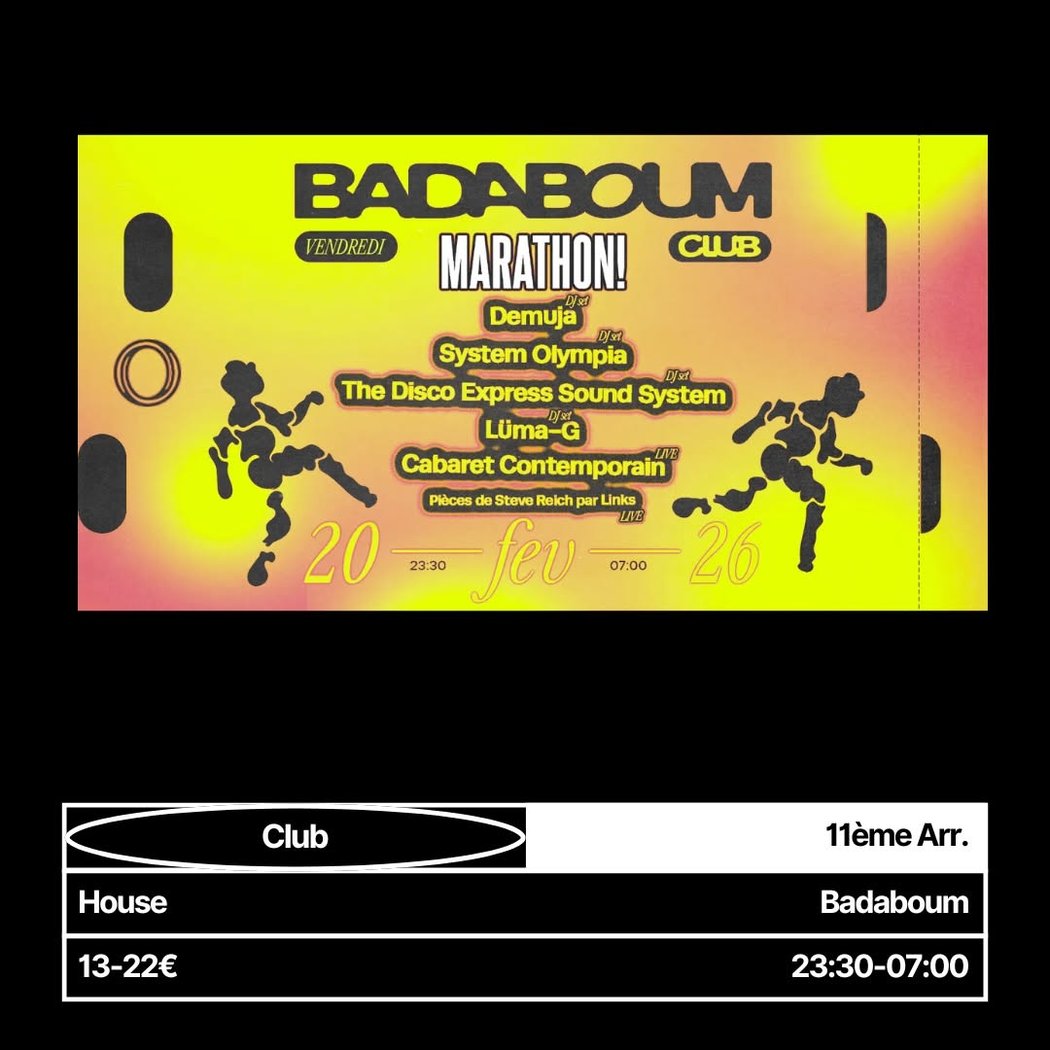 Badaboum Marathon 1