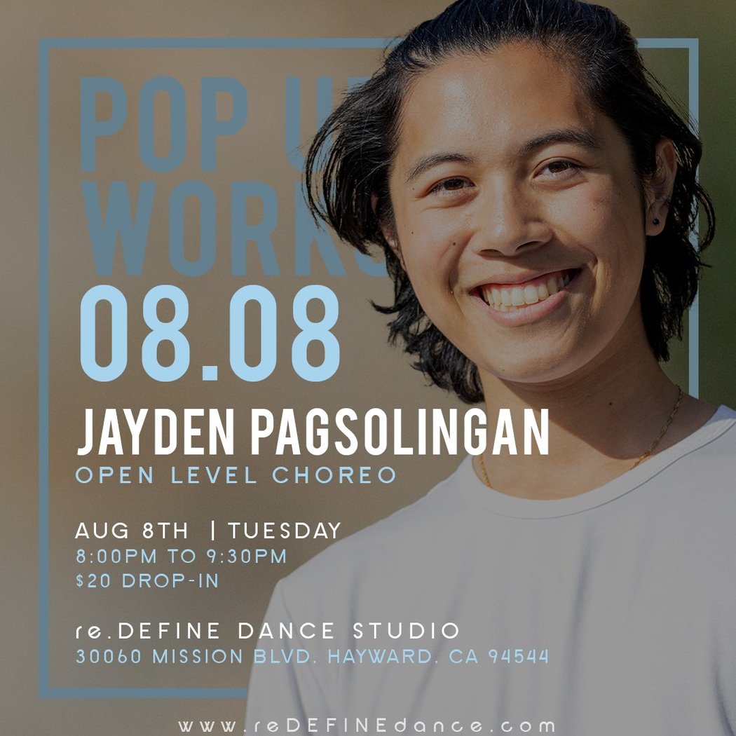 Pop Up Workshop w/ Jaden Pagsolingan (Open Level - Contemporary Fusion) 1