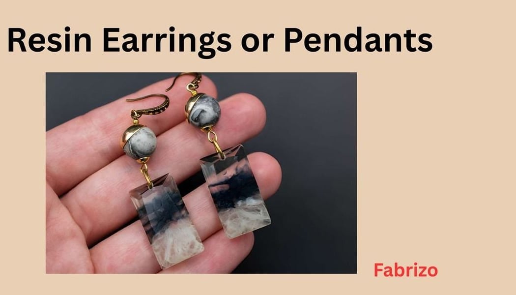 Resin Earrings or Pendants 1