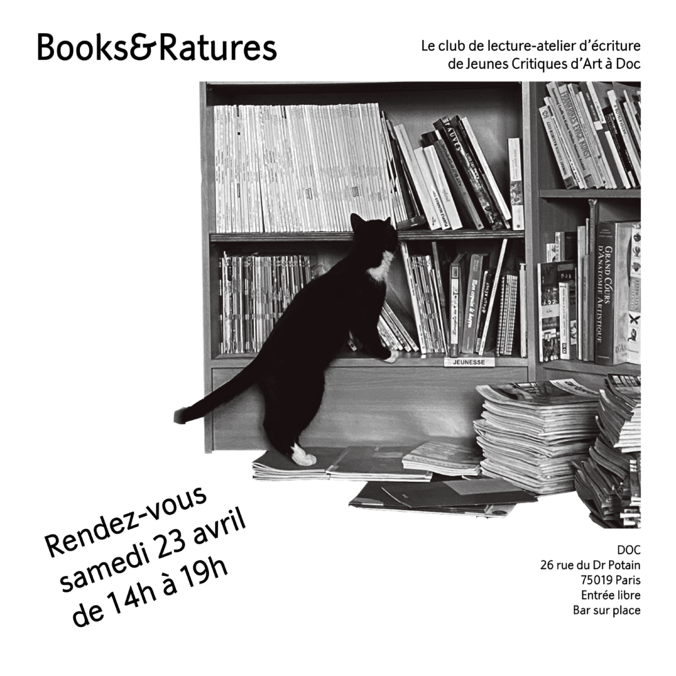 Books&Ratures – Jeunes Critiques d’Art 1