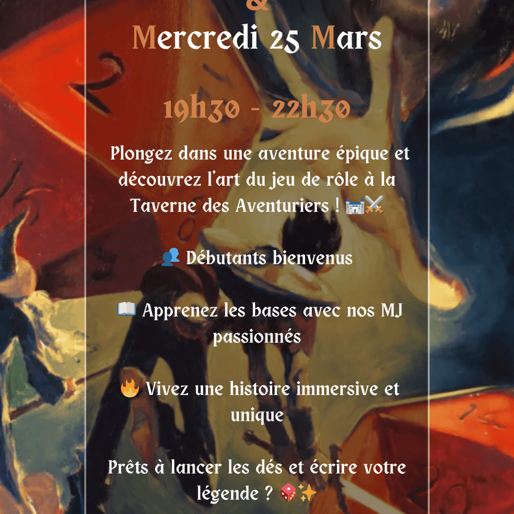 Soirée Initiation Jeu de Rôle 1