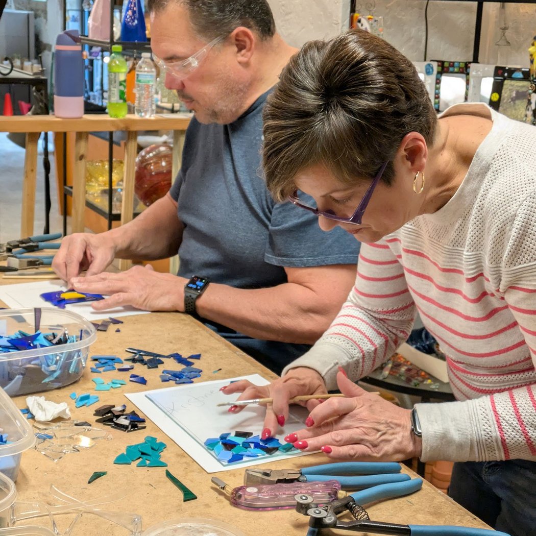 Fused Glass Platter Workshop 3