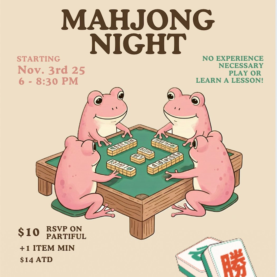 Biweekly pinkFROG mahjong Monday Night