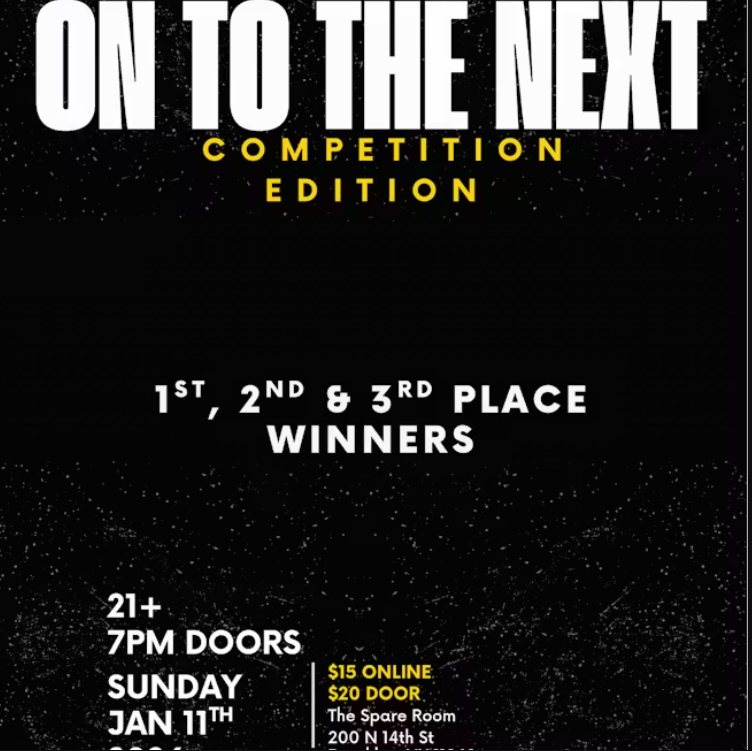 ON TO THE NEXT: Competition Edition! 1