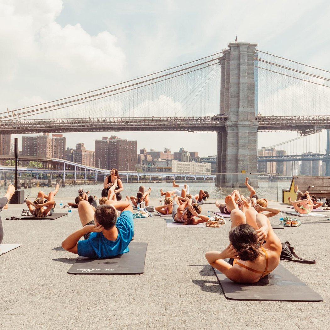 Seaport Fit Lyon’s Den yoga class 1