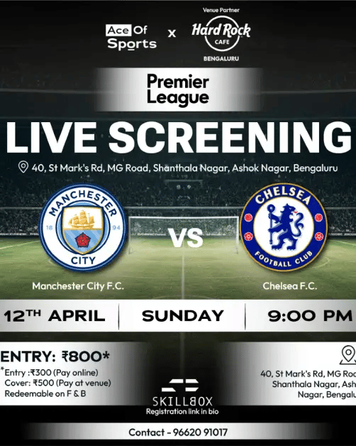 Manchester City VS Chelsea | Live Screening 1