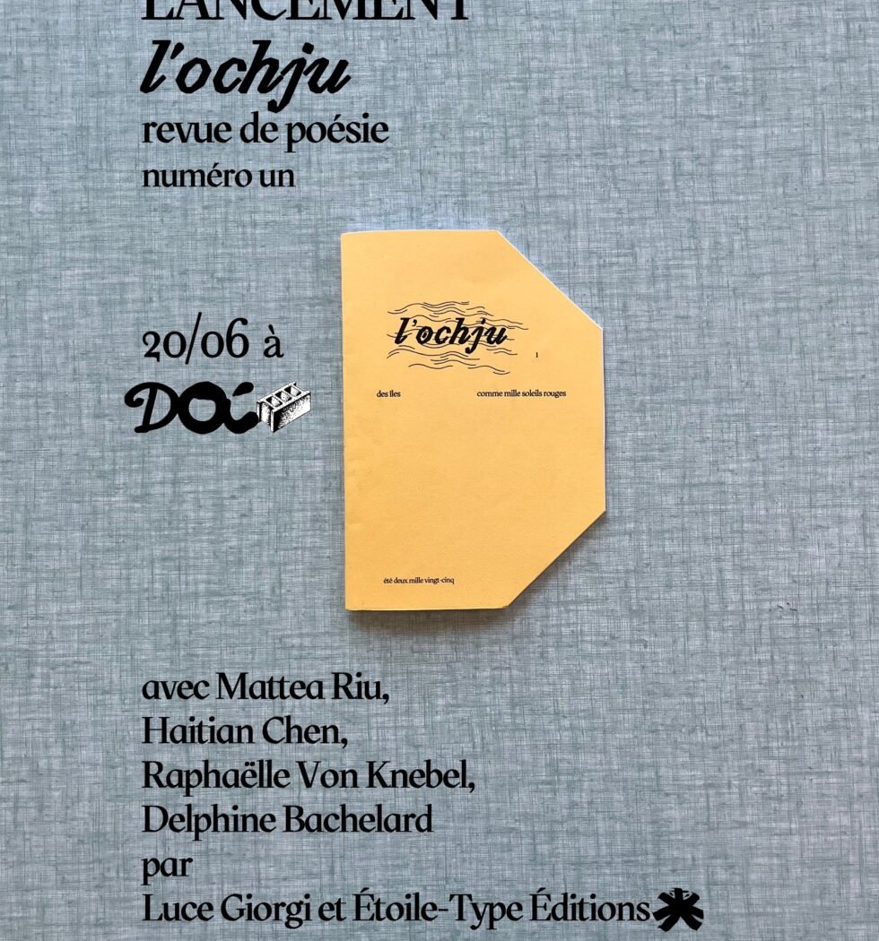 Lancement de la revue l’ochju 1