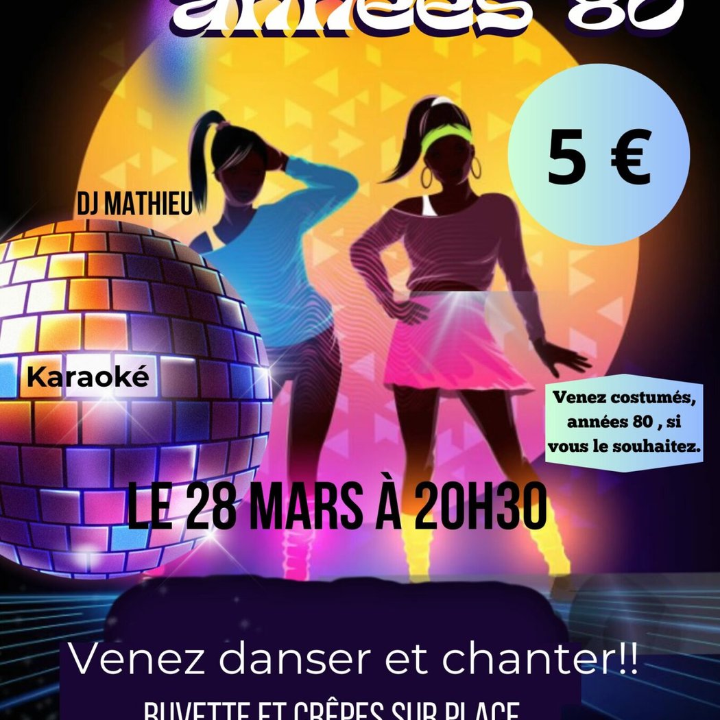 Soirée Années 80 – DJ Mathieu & Karaoké 1