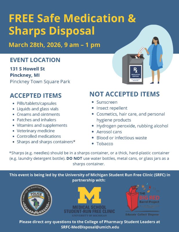 Safe Medication and Sharps Disposal Event 1