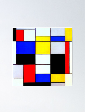 Painting in the Style of Piet Mondrian 1