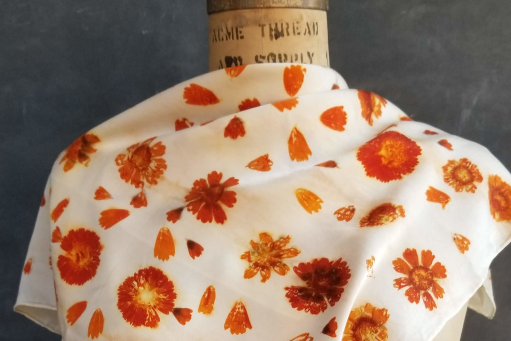 Eco-printing on Silk Workshop 1